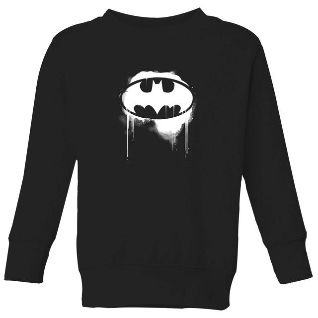 Justice League Graffiti Batman Kids' Sweatshirt - Black - 5-6 Jahre - Schwarz on Productcaster.