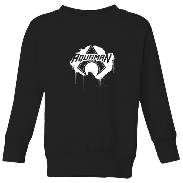 Sudadera Aquaman Graffiti de Justice League para niños - Negro - 11-12 años - Negro on Productcaster.