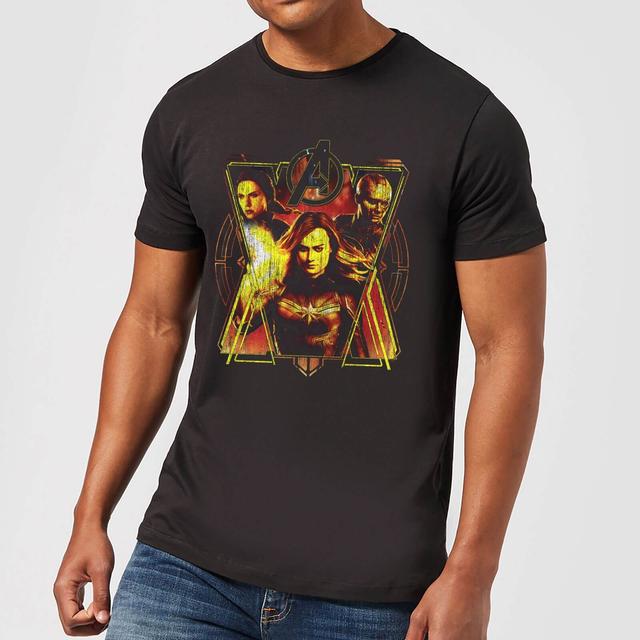 Avengers Endgame Distressed Sunburst Men's T-Shirt - Black - M - Black on Productcaster.