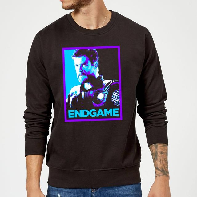 Avengers Endgame Thor Poster Sweatshirt - Black - M - Negro on Productcaster.