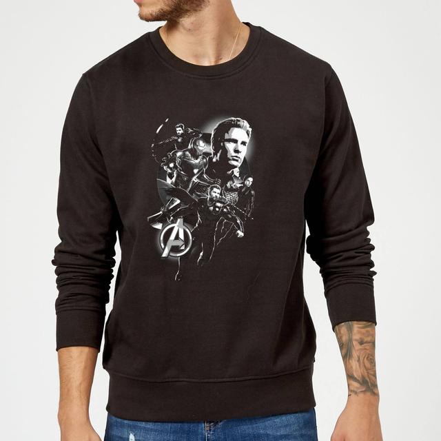 Avengers Endgame Mono Heroes Sweatshirt - Black - XL - Black on Productcaster.