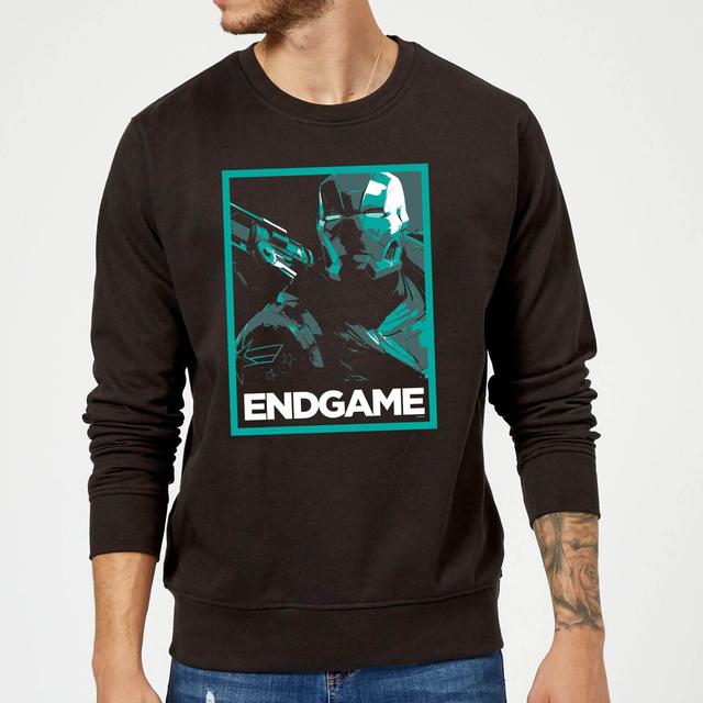 Avengers Endgame War Machine Poster Sweatshirt - Black - L - Black on Productcaster.