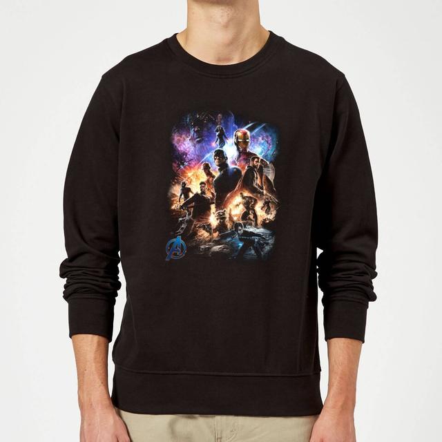 Avengers Endgame Character Montage Sweatshirt - Schwarz - L on Productcaster.