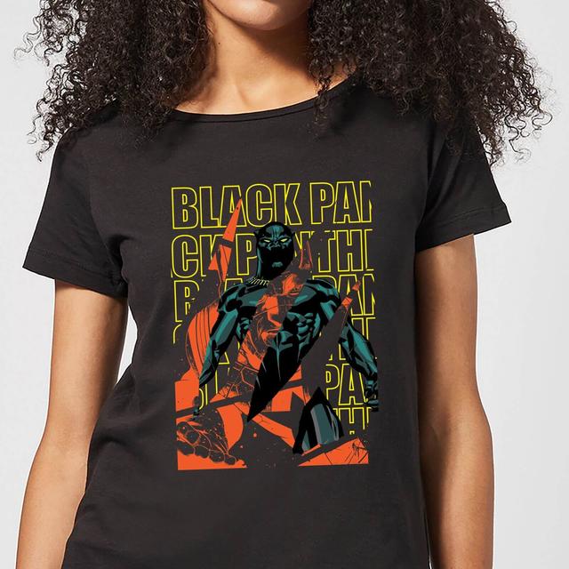 Marvel Avengers Black Panther Collage Women's T-Shirt - Black - XXL - Svart on Productcaster.