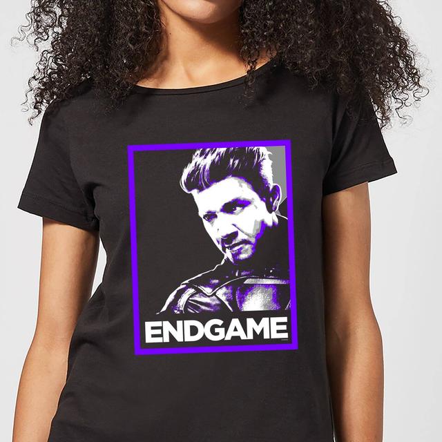 Avengers Endgame Hawkeye Poster Women's T-Shirt - Black - S - Negro on Productcaster.