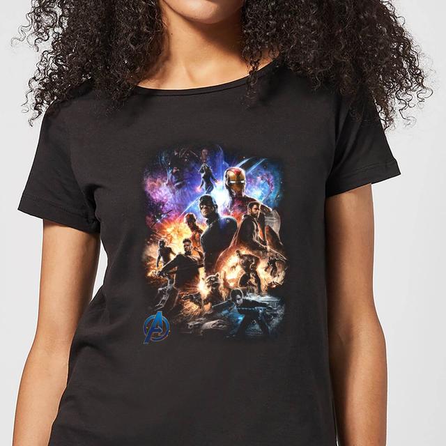 Camiseta Vengadores Endgame Montaje Personajes - Mujer - Negro - L on Productcaster.