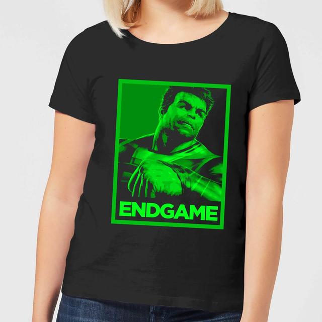 Avengers Endgame Hulk Poster Women's T-Shirt - Black - L on Productcaster.