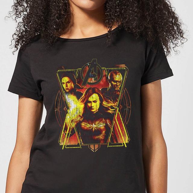 Avengers Endgame Distressed Sunburst Women's T-Shirt - Black - XL - Svart on Productcaster.