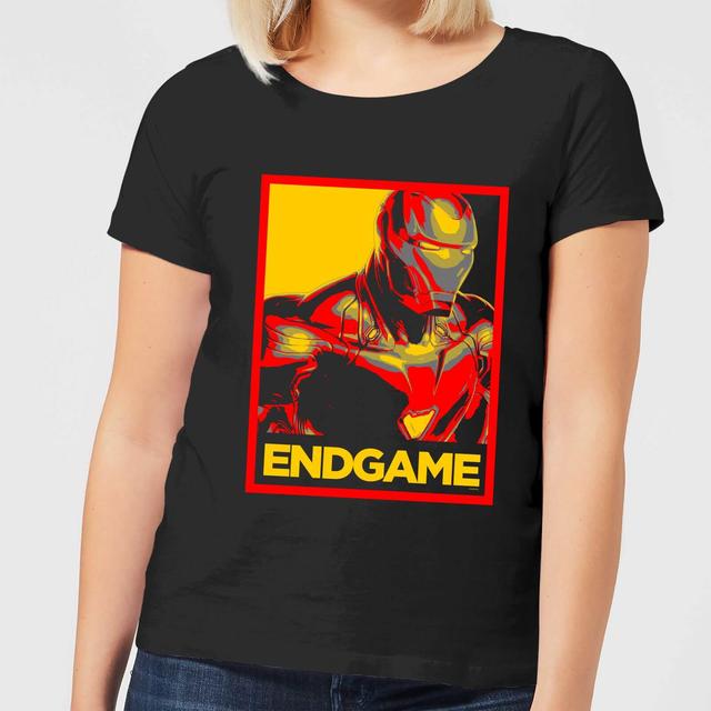 Camiseta Avengers Endgame Iron Man Poster para mujer - Negro - S on Productcaster.