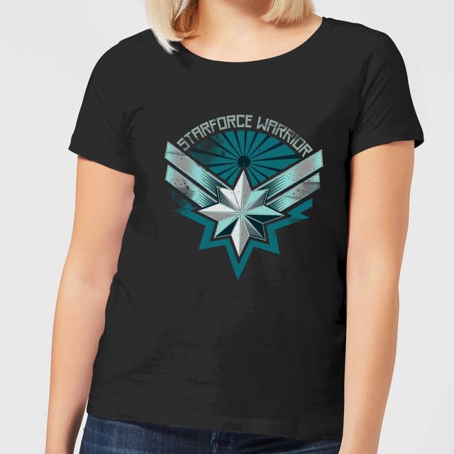 Captain Marvel Starforce Warrior Camiseta de Hombre - Negra - S on Productcaster.