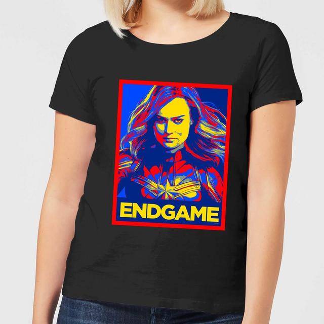 Avengers Endgame Captain Marvel Poster Camiseta de Hombre - Negra - 5XL - Negro on Productcaster.