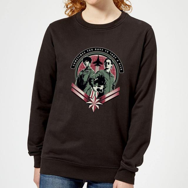 Sudadera Take A Risk para mujer de Captain Marvel - Negro - L - Negro on Productcaster.