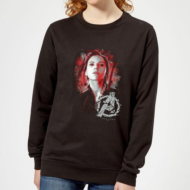 Avengers Endgame Black Widow Brushed Women's Jumper - Black - M on Productcaster.