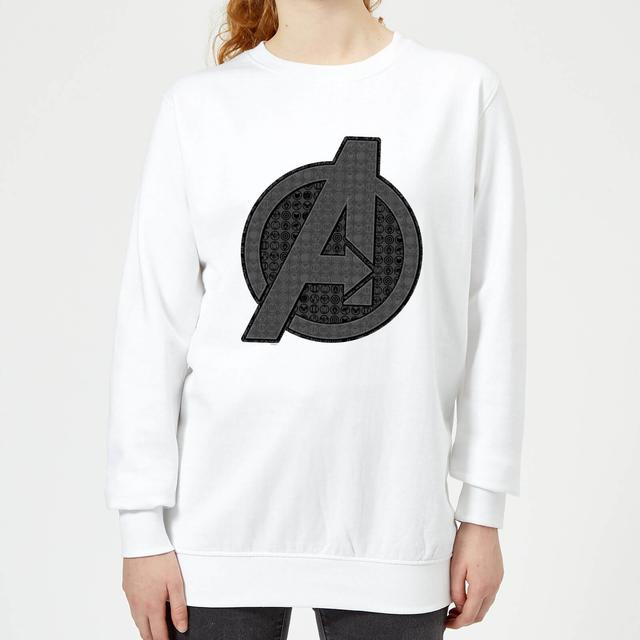 Sudadera Vengadores Endgame Logo Iconos - Mujer - Blanco - L - Blanco on Productcaster.