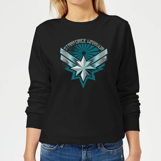 Captain Marvel Starforce Warrior Women's Sweatshirt - Black - XS - Black on Productcaster.