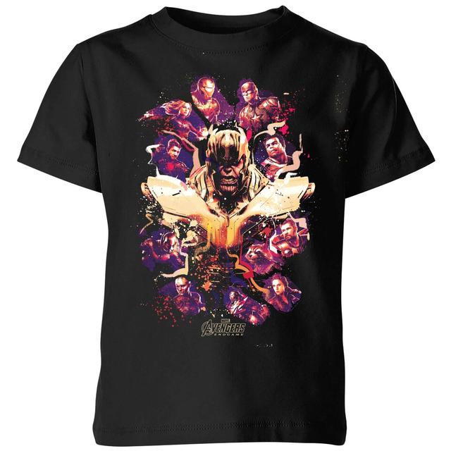 Avengers Endgame Splatter Kids' T-Shirt - Black - 3-4 Years on Productcaster.