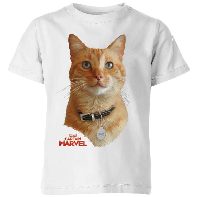 Captain Marvel Goose Kids' T-Shirt - White - 5-6 år on Productcaster.