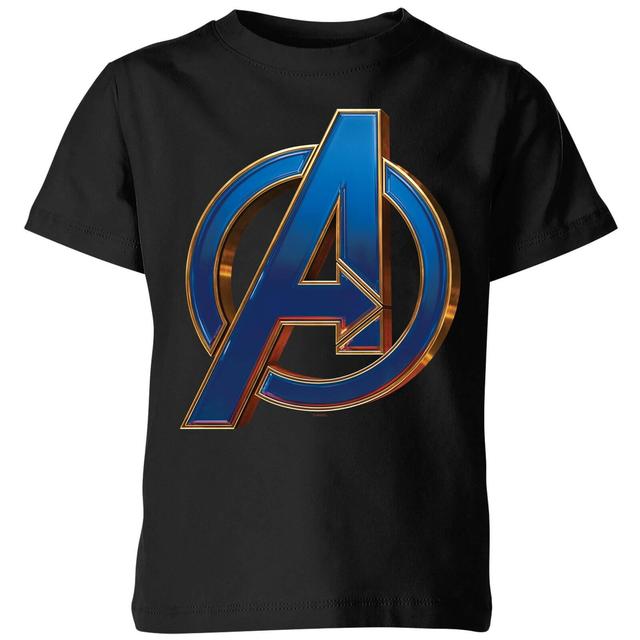 Avengers Endgame Heroic Logo Kids' T-Shirt - Black - 3-4 Years on Productcaster.