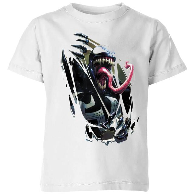 Marvel Venom Inside Me Kids' T-Shirt - White - 11-12 år on Productcaster.