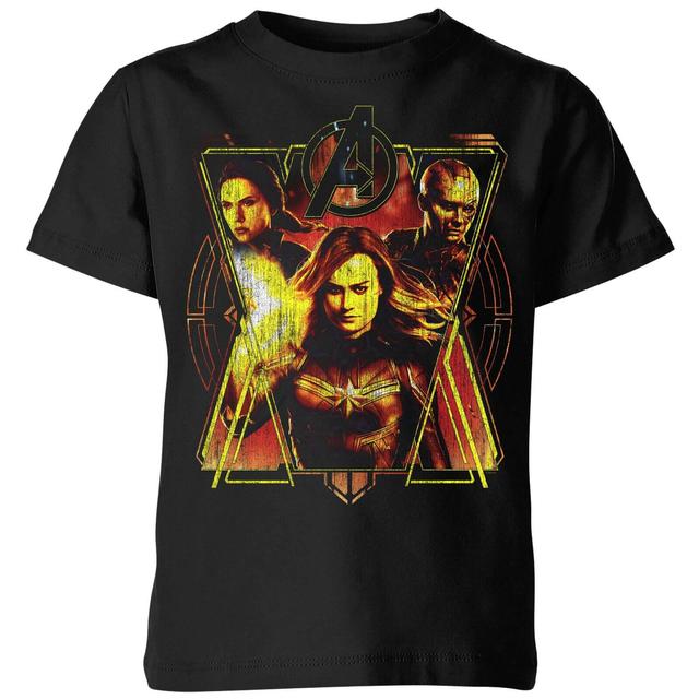 Avengers Endgame Distressed Sunburst Kids' T-Shirt - Black - 5-6 Years on Productcaster.