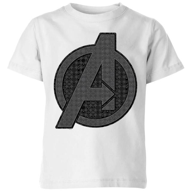 Avengers Endgame Iconic Logo Kids' T-Shirt - Weiß - 5-6 Jahre on Productcaster.