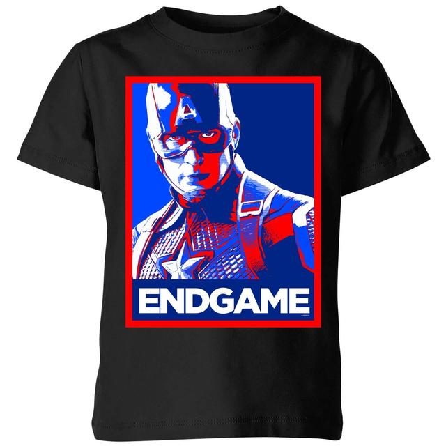 Camiseta Avengers Endgame Capitán América Poster para niño - Negro - 3-4 años on Productcaster.