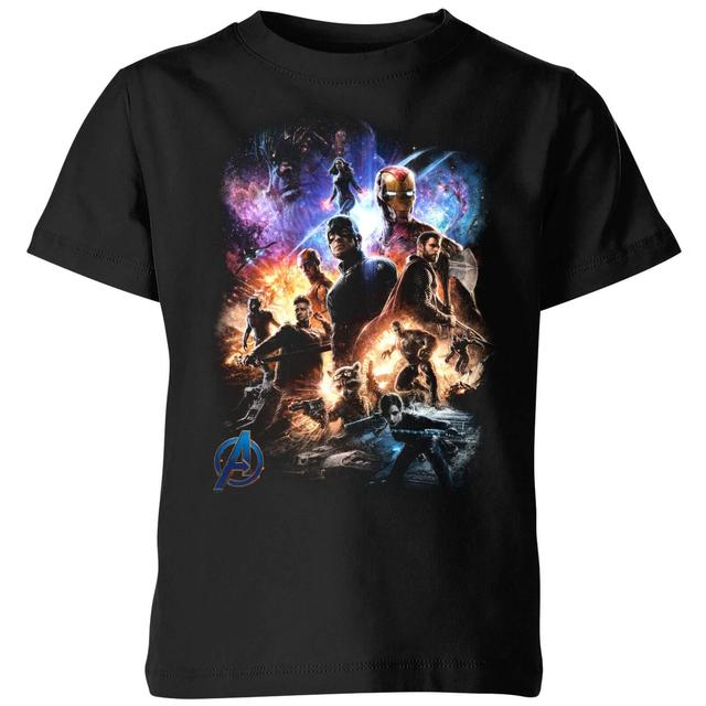 Camiseta Vengadores Endgame Montaje Personajes - Niño - Negro - 5-6 años on Productcaster.