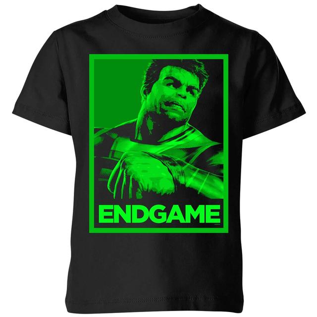 Avengers Endgame Hulk Poster Kids' T-Shirt - Black - 3-4 años on Productcaster.