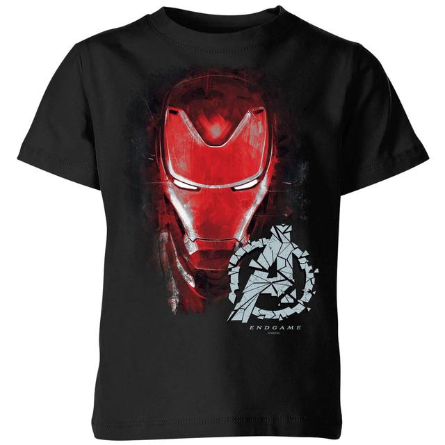 Avengers Endgame Iron Man Brushed Kids' T-Shirt - Schwarz - 3-4 Jahre on Productcaster.