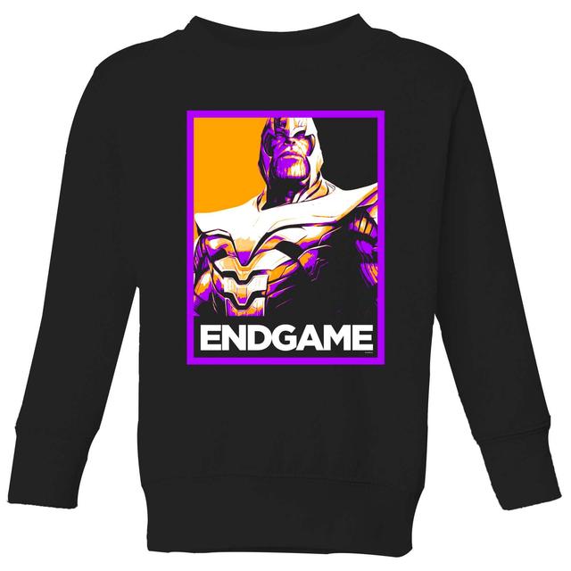 Avengers Endgame Thanos Poster Kids' Sweatshirt - Black - 9-10 años - Negro on Productcaster.