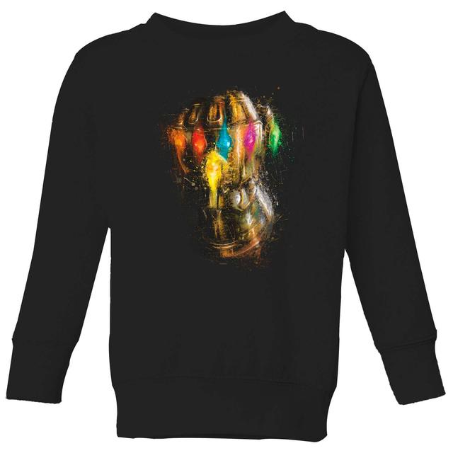 Avengers Endgame Infinity Gauntlet Warlord Kids' Sweatshirt - Black - 3-4 Years on Productcaster.