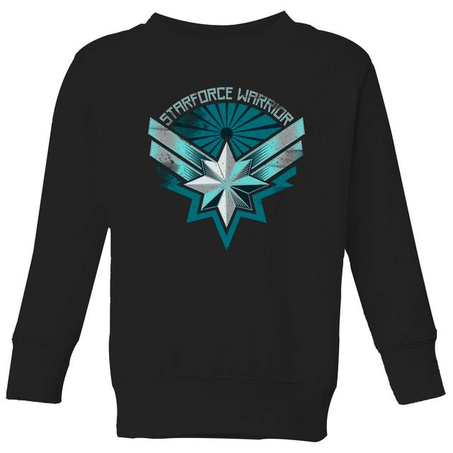 Captain Marvel Starforce Warrior Kids' Sweatshirt - Black - 7-8 Years on Productcaster.