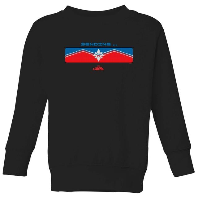 Sudadera para niño Sending de Captain Marvel - Negro - 7-8 años - Negro on Productcaster.