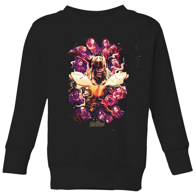 Avengers Endgame Splatter Kids' Sweatshirt - Schwarz - 11-12 Jahre - Schwarz on Productcaster.