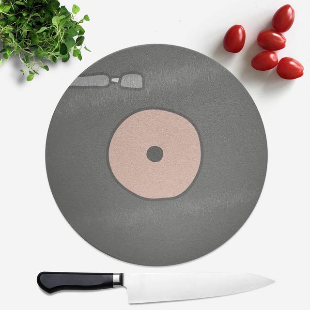 Pink Record Round Chopping Board on Productcaster.