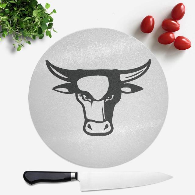 Bulls Head Round Chopping Board on Productcaster.