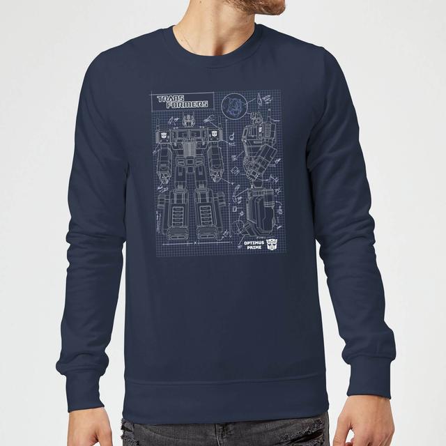 Transformers Optimus Prime Schematic Sweatshirt - Navy - L on Productcaster.