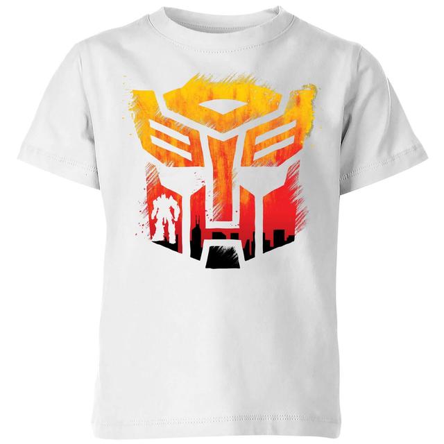 Transformers Autobot Symbol Kids' T-Shirt - White - 5-6 Jahre on Productcaster.