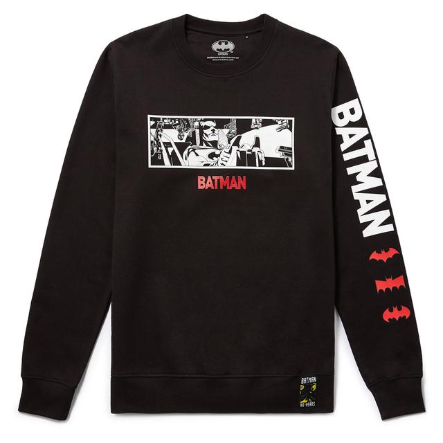 Batman 80. Jubiläum Batmobile Sweatshirt - Schwarz - M on Productcaster.