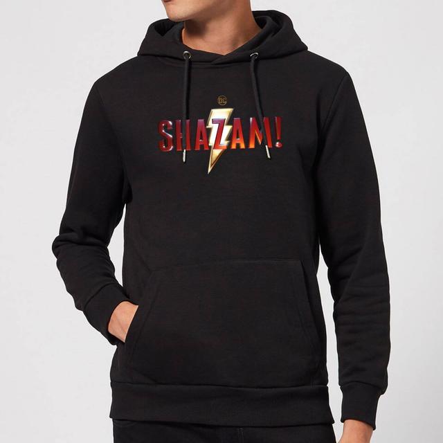 Shazam Logo Hoodie - Black - S - Svart on Productcaster.