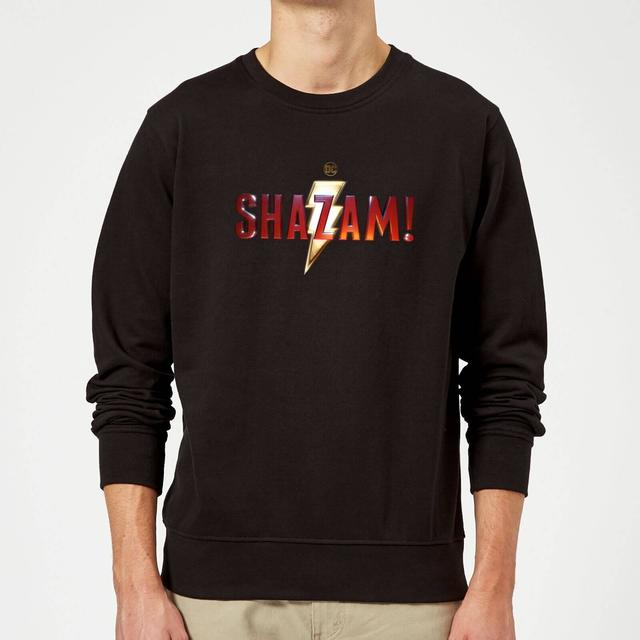 Shazam Logo Sweatshirt - Black - XL - Svart on Productcaster.