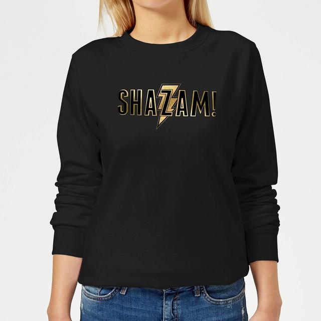 Shazam Gold Logo Women's Sweatshirt - Black - S - Svart on Productcaster.