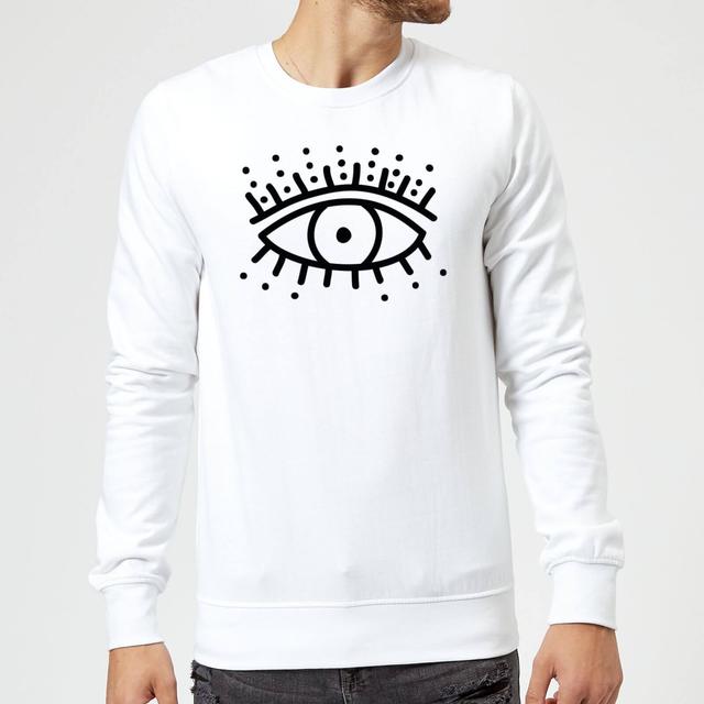 Eye Eye Sweatshirt - White - XXL - Weiß on Productcaster.