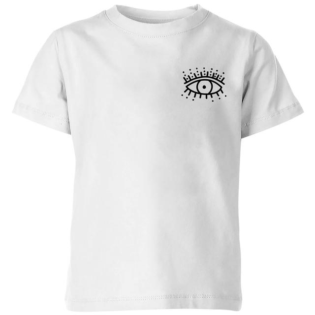 Eye Eye Pocket Kids' T-Shirt - White - 7-8 Jahre - Weiß on Productcaster.