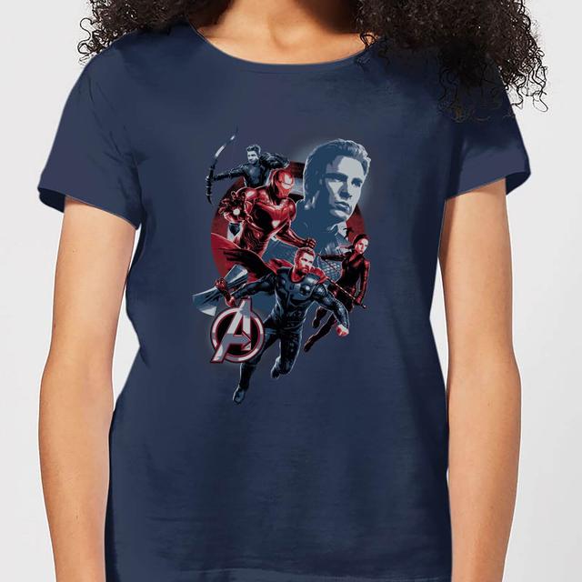 Avengers: Endgame Shield Team Women's T-Shirt - Navy - XXL on Productcaster.