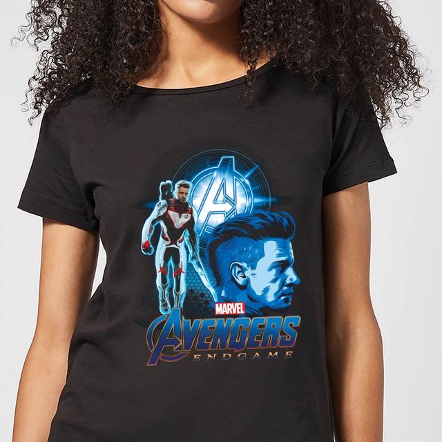 Avengers: Endgame Hawkeye Suit dames t-shirt - Zwart - L on Productcaster.