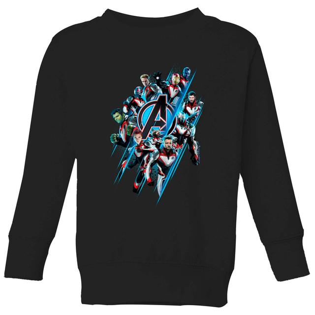 Avengers: Endgame Logo Team Kids' Sweatshirt - Black - 11-12 Years on Productcaster.