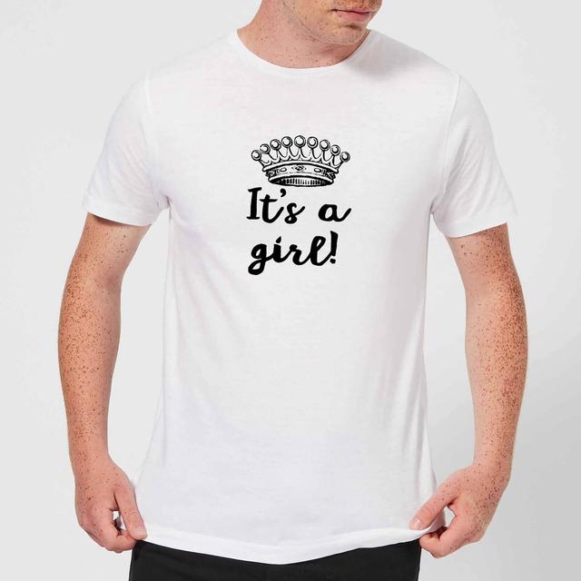 It's A Girl Men's T-Shirt - White - S - Weiß on Productcaster.