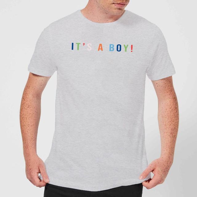 It's A Boy Men's T-Shirt - Grey - XS - Grau on Productcaster.