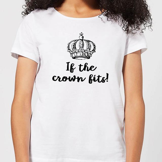 If The Crown Fits Women's T-Shirt - White - S - Weiß on Productcaster.